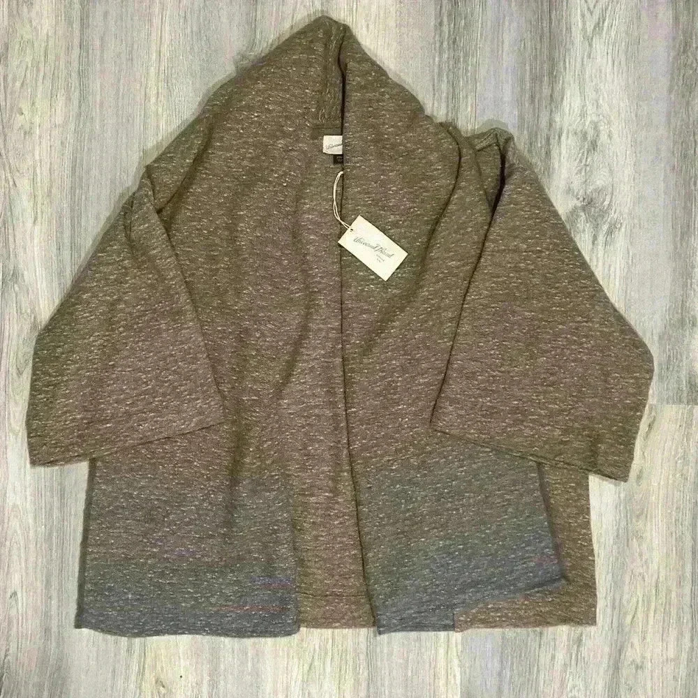 NWT Universal Thread Oversized Open-Front Cardigan Sweater Shrug Tan Size OSFM